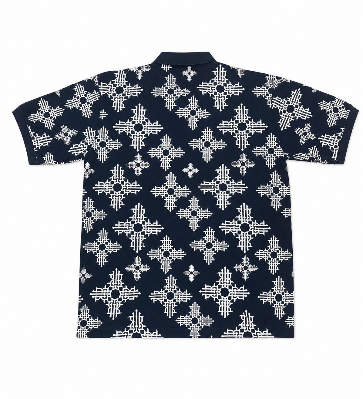All-Over Monogram Navy Polo